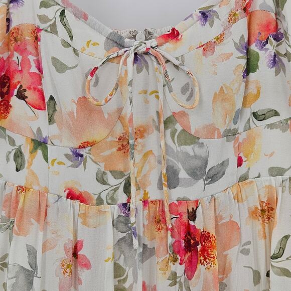 Free People Yumi Kim Women's Pink Charli Dress Floral Print Maxi Size 3X‎ - Picture 8 of 14